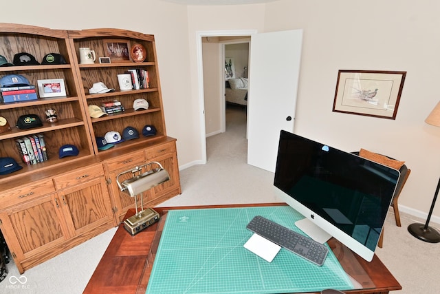 9477 Aberdare Dr N, Indianapolis, IN 46250 - home office with carpet flooring and baseboards