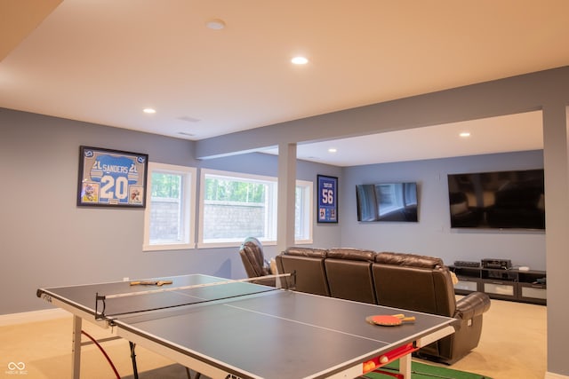 23119 Sonoma Ln, Cicero, IN 46034 - rec room featuring recessed lighting and carpet