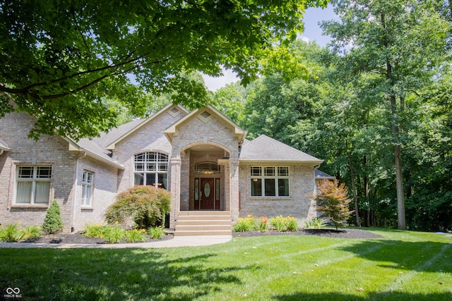 23119 Sonoma Ln, Cicero, IN 46034 - view of front of home featuring a front yard and brick siding