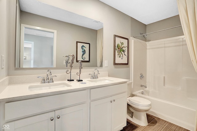 16876 Daly Dr, Noblesville, IN 46062 - full bathroom featuring double vanity and tub / shower combination