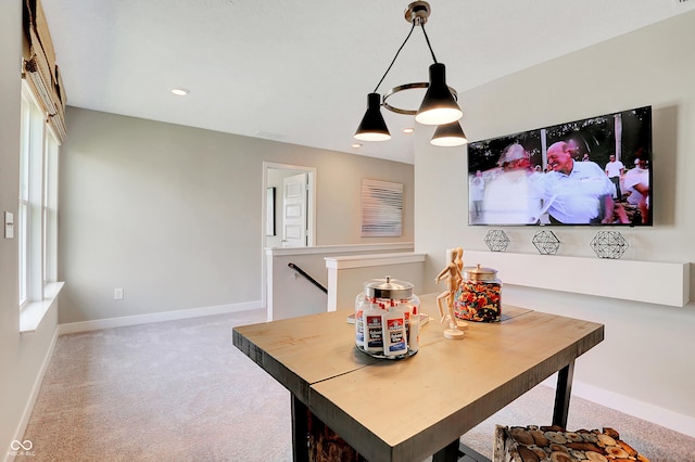 16876 Daly Dr, Noblesville, IN 46062 - dining room featuring carpet floors and recessed lighting