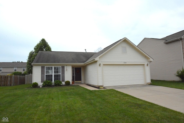12389 Titans Dr, Fishers, IN 46037 - view of front of property with an attached garage and concrete driveway