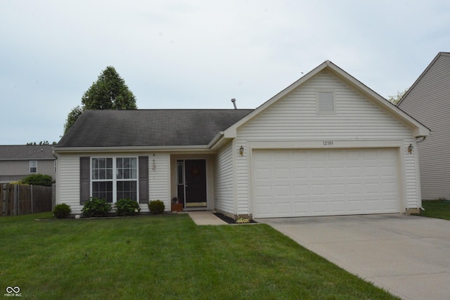 12389 Titans Dr, Fishers, IN 46037 - view of front facade featuring an attached garage, concrete driveway, and roof with shingles