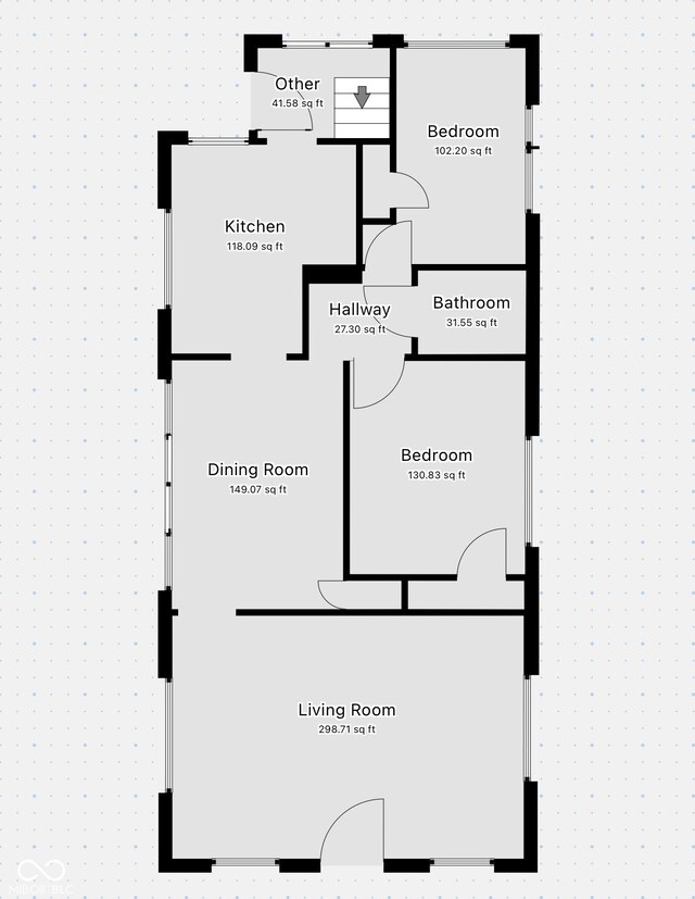 1011 W 7th St, Anderson, IN 46016 - view of room layout