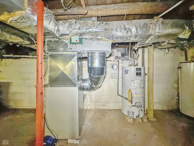 1011 W 7th St, Anderson, IN 46016 - utilities featuring gas water heater and heating unit