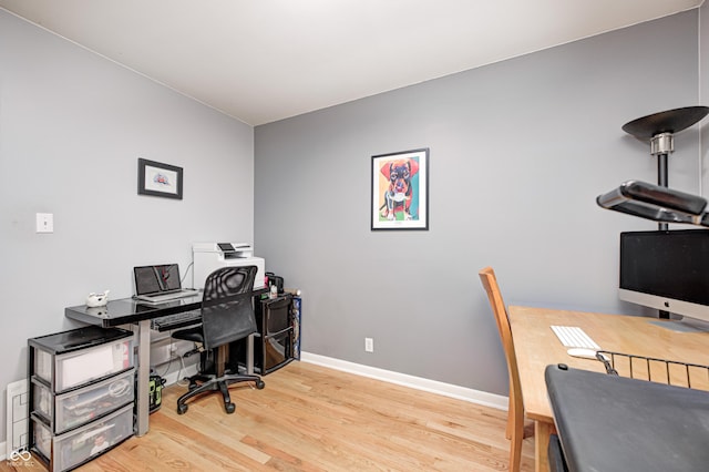 6143 Schoolwood Dr, Indianapolis, IN 46224 - office with wood finished floors and baseboards