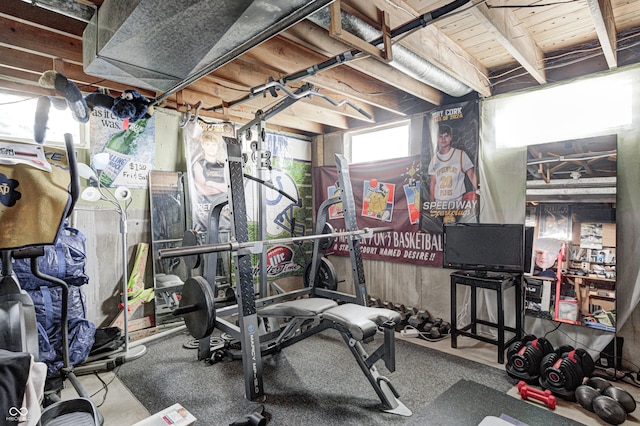 6143 Schoolwood Dr, Indianapolis, IN 46224 - view of workout area