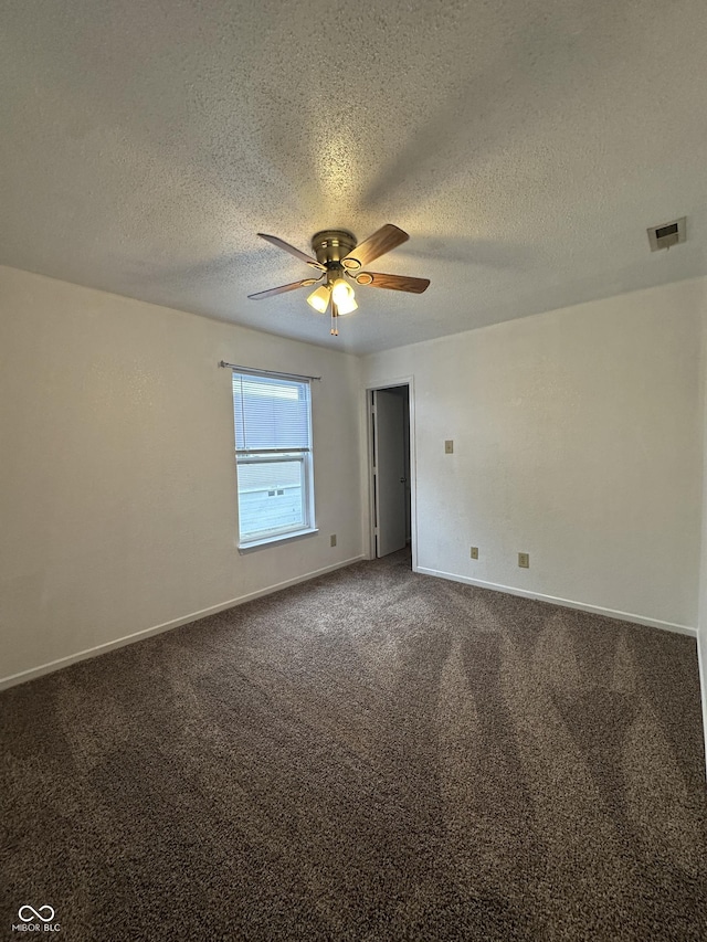 12639 Justice Xing, Fishers, IN 46037 - carpeted empty room featuring a ceiling fan and a textured ceiling