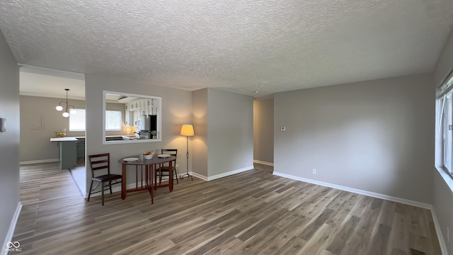 3019 E Berwyn St, Indianapolis, IN 46203 - living room with wood finished floors and a textured ceiling