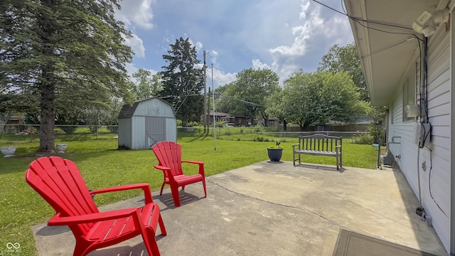 3019 E Berwyn St, Indianapolis, IN 46203 - fenced backyard with a patio area and a storage shed