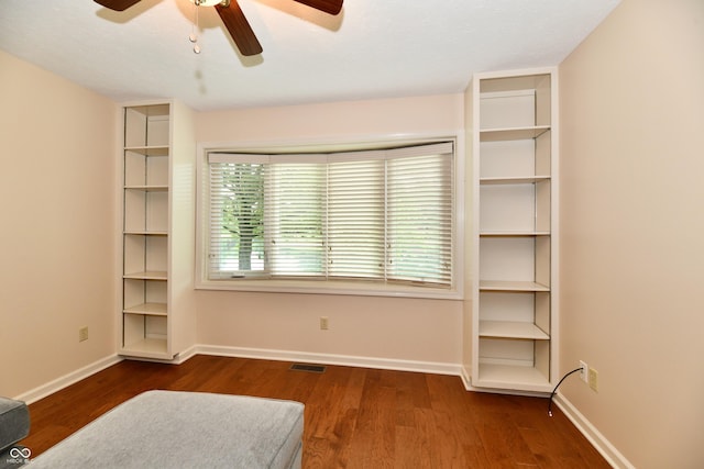 6965 Steinmeier Dr W, Indianapolis, IN 46220 - unfurnished room with ceiling fan and wood finished floors
