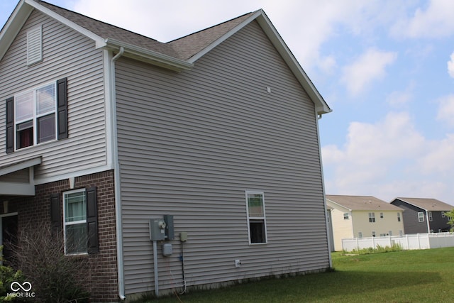 9068 Thames Dr, Avon, IN 46123 - view of property exterior with brick siding and roof with shingles