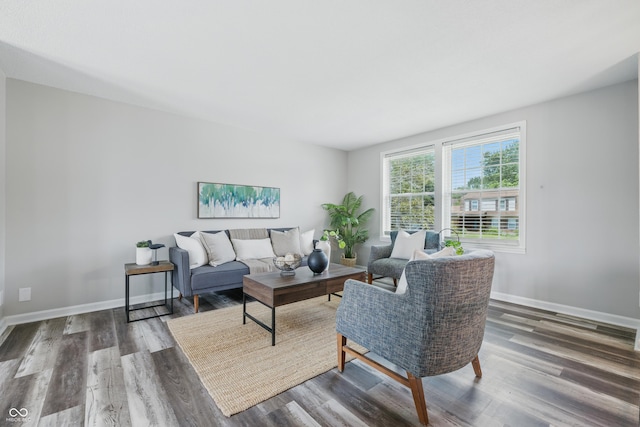 5503 Antoneli Ln, Indianapolis, IN 46237 - living room with wood finished floors and baseboards