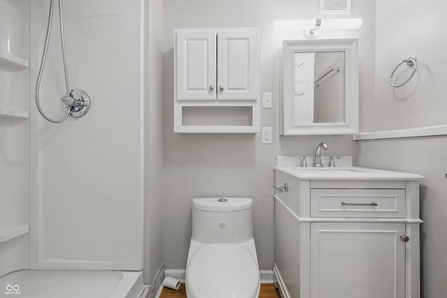 5503 Antoneli Ln, Indianapolis, IN 46237 - full bathroom with vanity and a shower