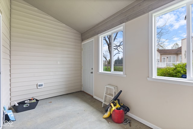 8038 Midlothian Way, Indianapolis, IN 46214 - unfurnished sunroom with vaulted ceiling