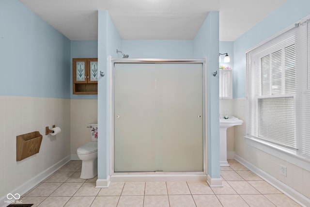 113 N Munsie St, Indianapolis, IN 46229 - full bath with tile patterned floors and a shower stall