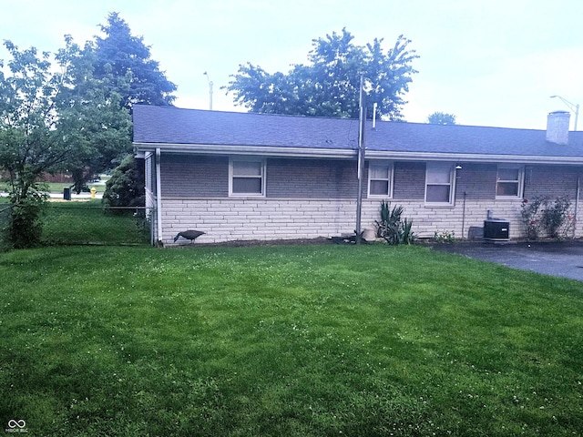 9470 N Old Port Royal, Martinsville, IN 46151 - rear view of house with brick siding and a chimney