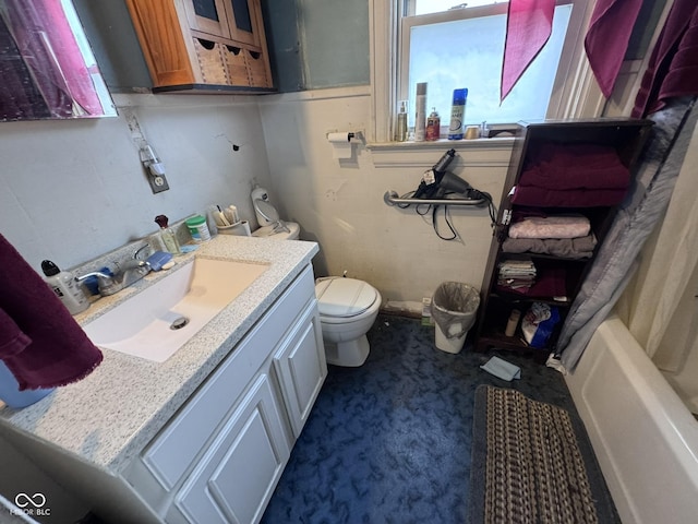 1768 N Lynhurst Dr, Speedway, IN 46224 - full bathroom with vanity and toilet