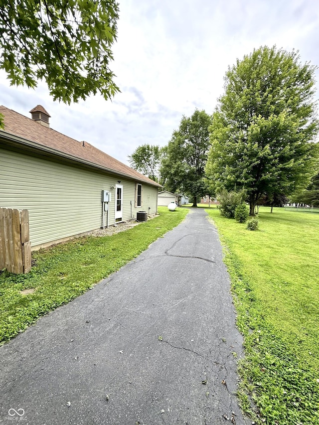 526 Jefferson Vly, Coatesville, IN 46121 - view of home's exterior featuring a central air condition unit
