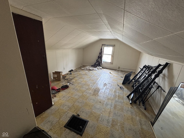 1226 Hiatt St, Indianapolis, IN 46221 - additional living space with vaulted ceiling and baseboards