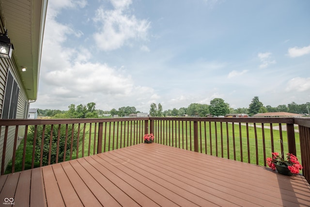 8090 N State Highway 7, Elizabethtown, IN 47232 - wooden deck featuring a lawn