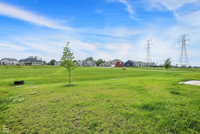 5812 Flat Hill Dr, Indianapolis, IN 46239 - view of community with a lawn and a residential view