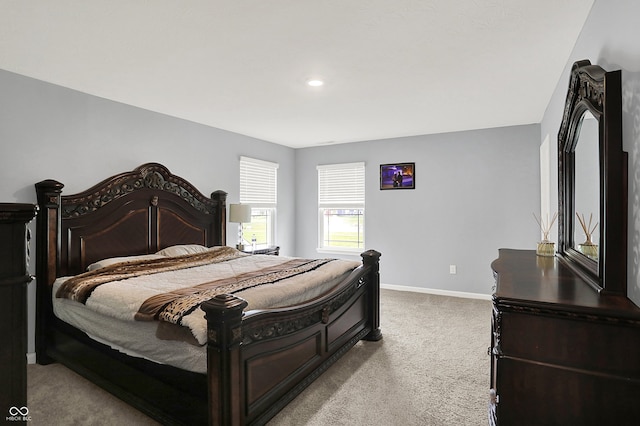 5812 Flat Hill Dr, Indianapolis, IN 46239 - carpeted bedroom featuring baseboards and recessed lighting