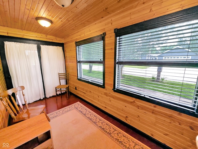 308 W Jefferson St, Kirklin, IN 46050 - living area with wooden walls and wood finished floors