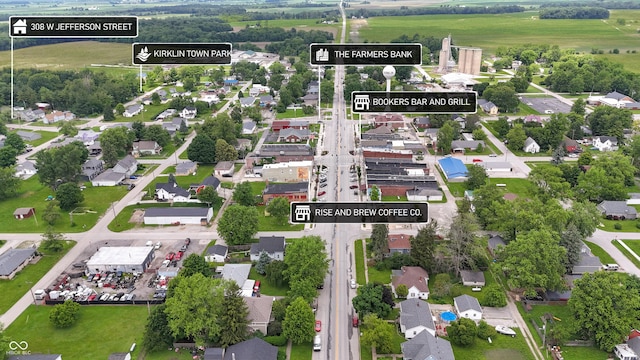 308 W Jefferson St, Kirklin, IN 46050 - aerial view of property's location