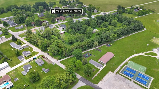 308 W Jefferson St, Kirklin, IN 46050 - bird's eye view
