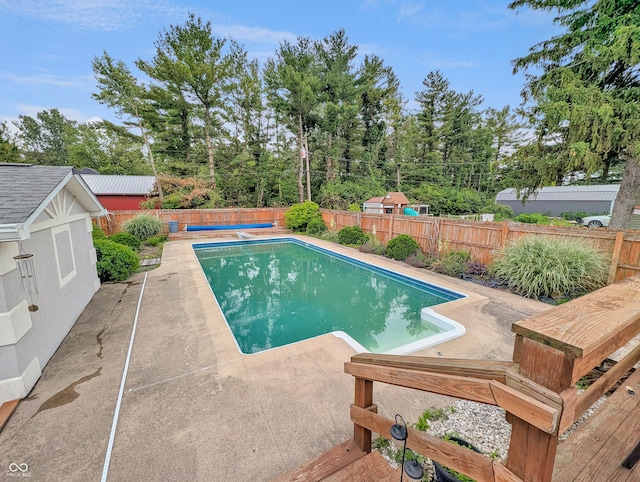 308 W Jefferson St, Kirklin, IN 46050 - view of pool featuring a patio area and a fenced backyard