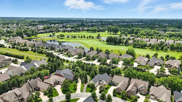 15410 Mission Hills Dr, Carmel, IN 46033 - aerial perspective of suburban area with a golf club and a large body of water