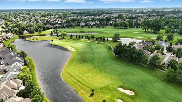 15410 Mission Hills Dr, Carmel, IN 46033 - aerial view of residential area with a local golf course and a large body of water