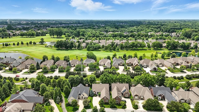 15410 Mission Hills Dr, Carmel, IN 46033 - aerial perspective of suburban area with a golf course and a nearby body of water