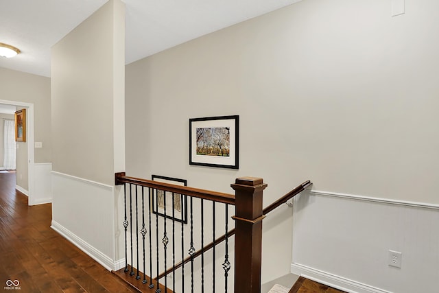 15410 Mission Hills Dr, Carmel, IN 46033 - stairs featuring wood finished floors and baseboards