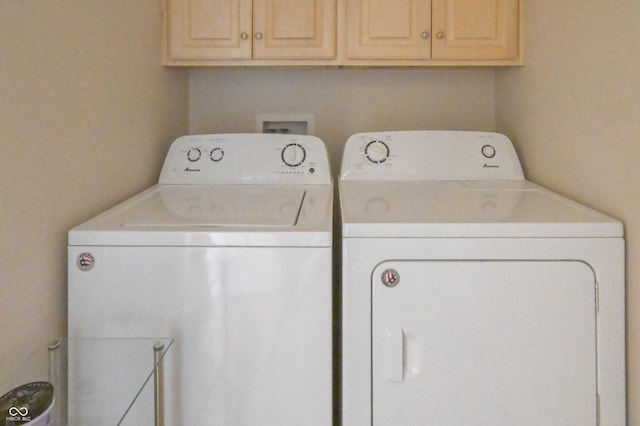 1870 Broadleaf Ct Unit 10, Greenwood, IN 46143 - washroom with washer and clothes dryer and cabinet space