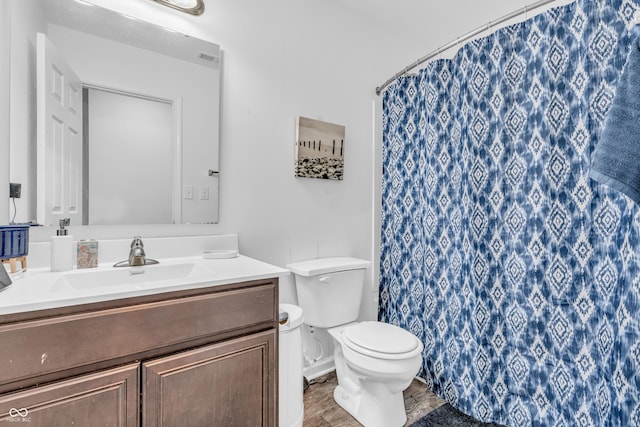 1181 S Aberdeen Dr, Franklin, IN 46131 - bathroom featuring vanity and curtained shower