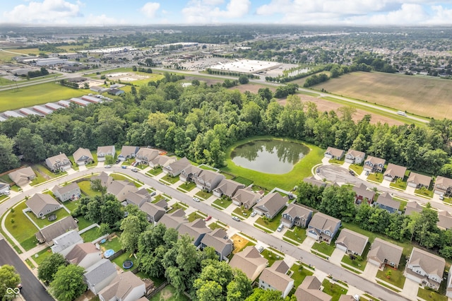 1181 S Aberdeen Dr, Franklin, IN 46131 - aerial view of property's location featuring nearby suburban area and a large body of water
