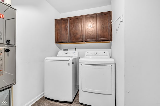 1181 S Aberdeen Dr, Franklin, IN 46131 - washroom with cabinet space and separate washer and dryer