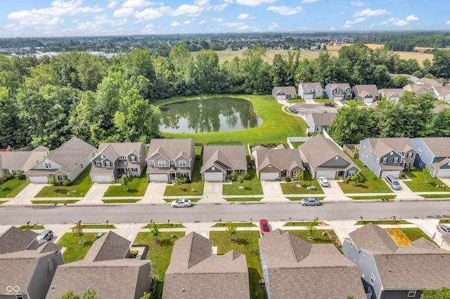 1181 S Aberdeen Dr, Franklin, IN 46131 - aerial perspective of suburban area featuring a nearby body of water