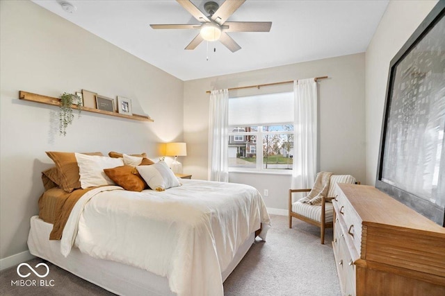 8547 Winton Pl, Pendleton, IN 46064 - carpeted bedroom featuring baseboards and a ceiling fan