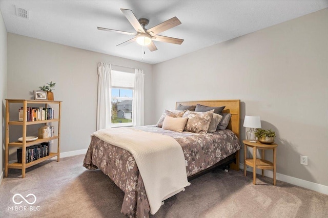 8547 Winton Pl, Pendleton, IN 46064 - bedroom featuring carpet and ceiling fan