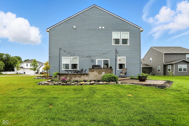 8547 Winton Pl, Pendleton, IN 46064 - back of house with a patio and a lawn