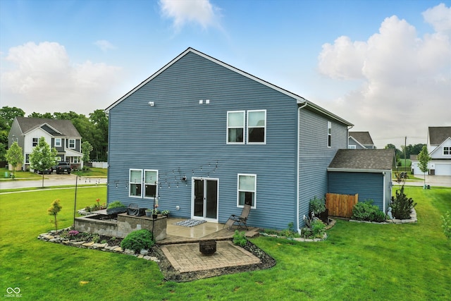 8547 Winton Pl, Pendleton, IN 46064 - back of house featuring a patio area and a lawn