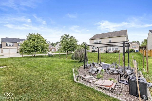 6259 Teacup Dr, Indianapolis, IN 46235 - view of yard featuring a pergola