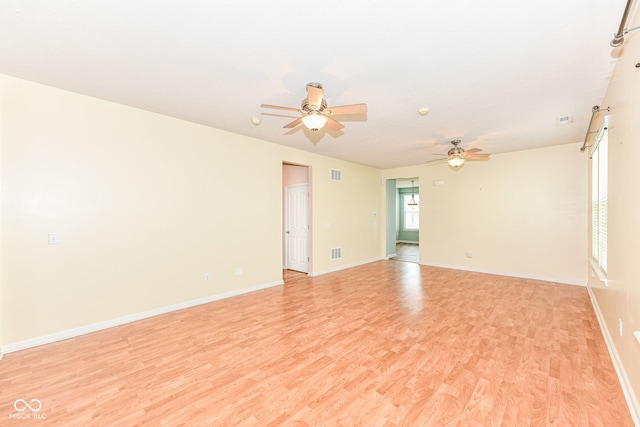 15946 Marsala Dr, Fishers, IN 46037 - spare room featuring light wood-style flooring and a ceiling fan