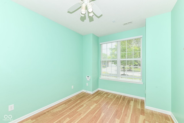 15946 Marsala Dr, Fishers, IN 46037 - spare room featuring light wood-style flooring and ceiling fan
