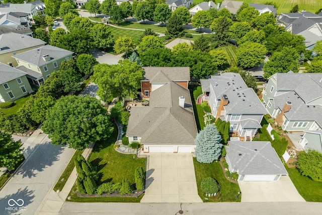 12505 Branford St, Carmel, IN 46032 - aerial perspective of suburban area