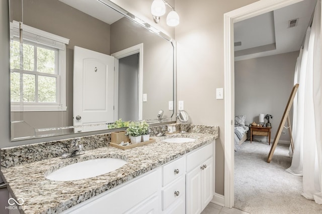 12505 Branford St, Carmel, IN 46032 - bathroom with double vanity and ensuite bathroom