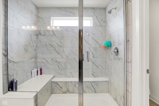 4250 Blackford Rd, Bargersville, IN 46106 - full bath with a marble finish shower and toilet